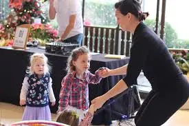 Children dancing at a Cleveland Botanical Garden family event